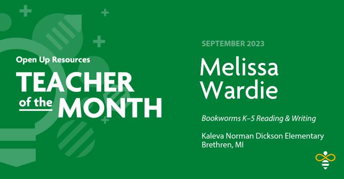Melissa Wardie, Teacher of the Month September 2023